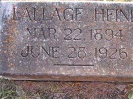 Lallage Hobson Heine