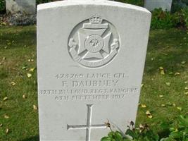 Lance Corporal F Daubney