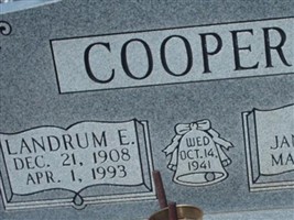 Landrum Earl Cooper Landrum Earl Cooper