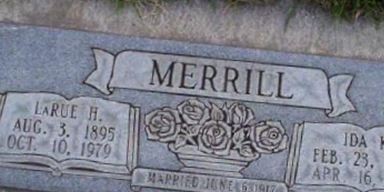 LaRue H Merrill LaRue H Merrill