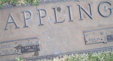 Latrell Doris Anderson Appling Latrell Doris Anderson Appling