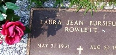 Laura Jean Pursiful Rowlett Laura Jean Pursiful Rowlett