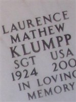 Laurence Mathew Klumpp Laurence Mathew Klumpp