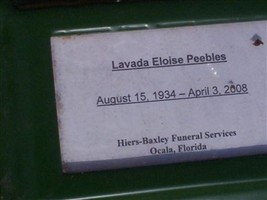 Lavada Eloise Allen Peebles Lavada Eloise Allen Peebles