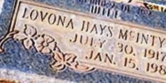 Lavona Maybelle Hays McIntyre