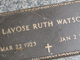 Lavose Ruth Watson