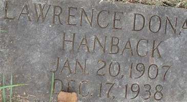 Lawrence Donald Hanback Lawrence Donald Hanback