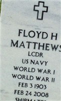 LCDR Floyd Huston Matthews