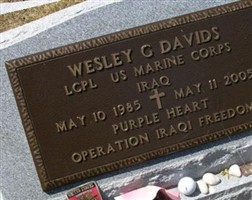 LCpl Wesley Graham Davids LCpl Wesley Graham Davids