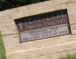Leaf Lake Finnish Cemetery
