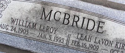 Leah Lavon Kirby McBride