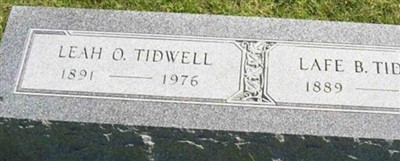 Leah O. Tidwell Leah O. Tidwell