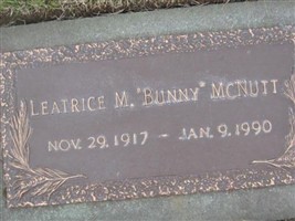 Leatrice M. "Bunny" McNutt Leatrice M. "Bunny" McNutt