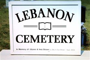 Lebanon Baptist Church Cemetery