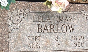 Lela Myrtle Mays Barlow