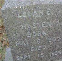Lelah E. Zumwalt Hasten Lelah E. Zumwalt Hasten