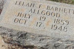 Lelah F. Barnett Allgood Lelah F. Barnett Allgood