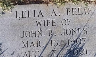 Lelia A. Peed Jones