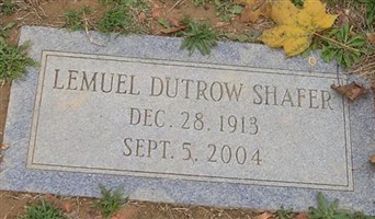 Lemuel Dutrow Shafer Lemuel Dutrow Shafer