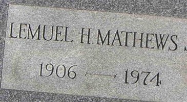 Lemuel H Mathews, Jr
