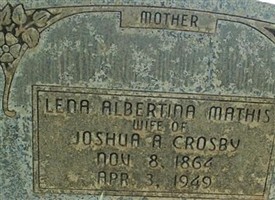 Lena Albertina Mathis Crosby Lena Albertina Mathis Crosby