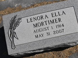 Lenora Ella McIntyre Mortimer Lenora Ella McIntyre Mortimer