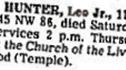 Leo D. Hunter, Jr Leo D. Hunter, Jr