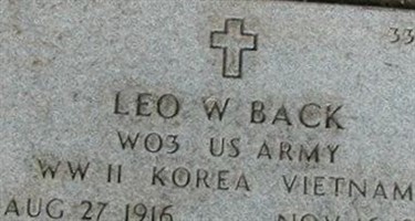 Leo W Back Leo W Back