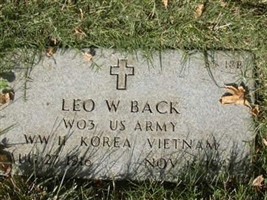 Leo W Back Leo W Back