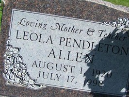 Leola Pendleton Allen (2387147.jpg) Leola Pendleton Allen (2387147.jpg)