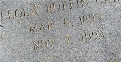 Leola Ruffin Cain Leola Ruffin Cain