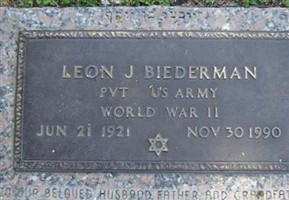 Leon J. Biederman Leon J. Biederman