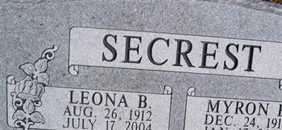 Leona B Secrest Leona B Secrest