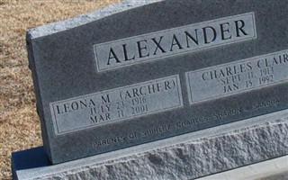 Leona May Archer Alexander Leona May Archer Alexander