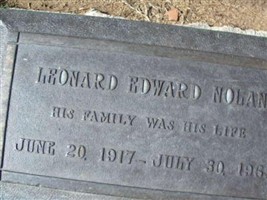 Leonard Edward Nolan