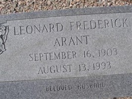 Leonard Frederick Arant Leonard Frederick Arant