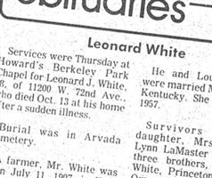 Leonard J. White