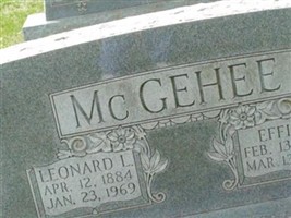 Leonard L McGehee