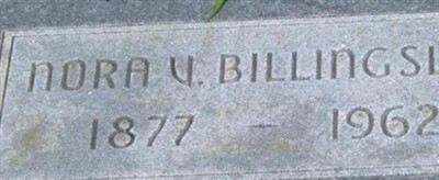 Leonora Valerie "Nora" Estes Billingsley Leonora Valerie "Nora" Estes Billingsley
