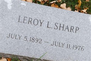 Leroy L Sharp Leroy L Sharp