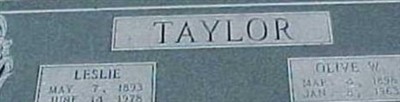 Leslie Taylor, Sr