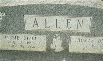 Lessie Guice Allen Lessie Guice Allen