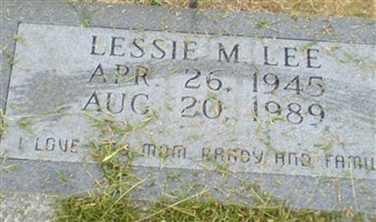 Lessie M. Lee Lessie M. Lee