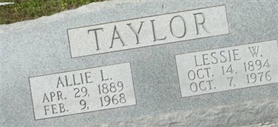 Lessie W Taylor Lessie W Taylor