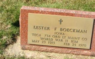 Lester F Boeckmann