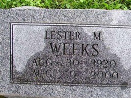 Lester M Weeks Lester M Weeks