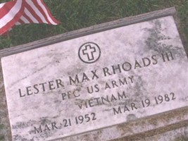 Lester Max Rhoads, III Lester Max Rhoads, III