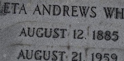 Leta Andrews White Leta Andrews White