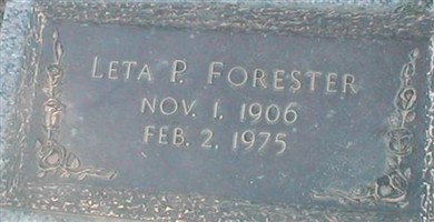Leta P. Forester Leta P. Forester