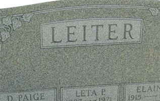 Leta P Leiter Leta P Leiter